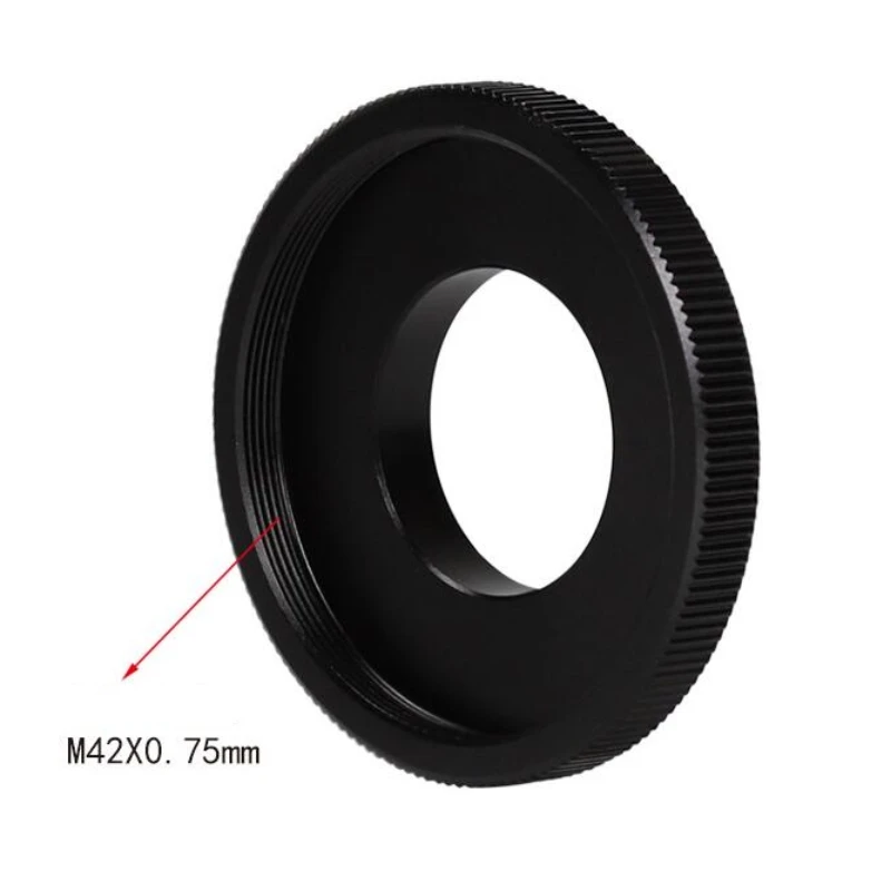 Agnicy Telescope Accessory M26x0.75mm External Thread to M42x0.75mm Internal Adapter Ring 