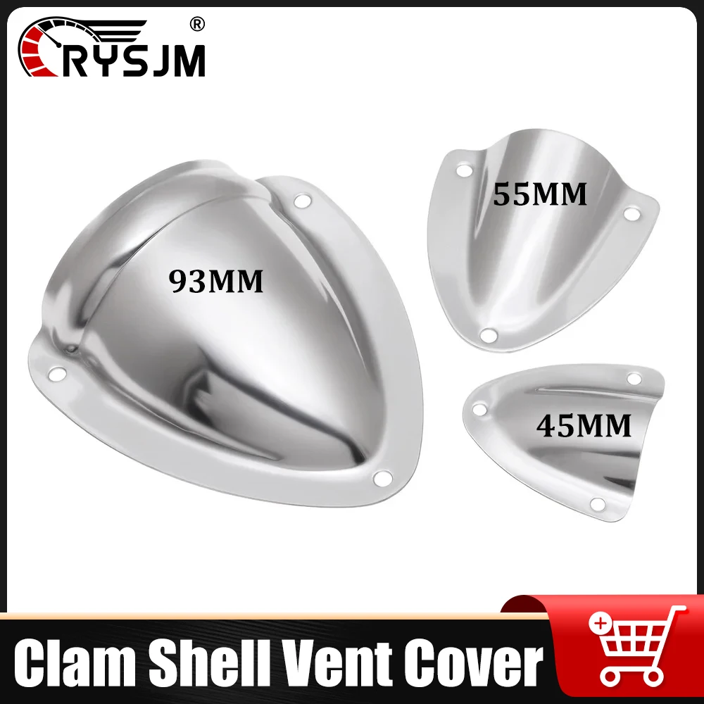 

Stainless Steel Marine Clamshell Vent Cover Boat Hardware Accessories for Boats Yacht Marine RV Clamshell Cover Clam Shell Vent