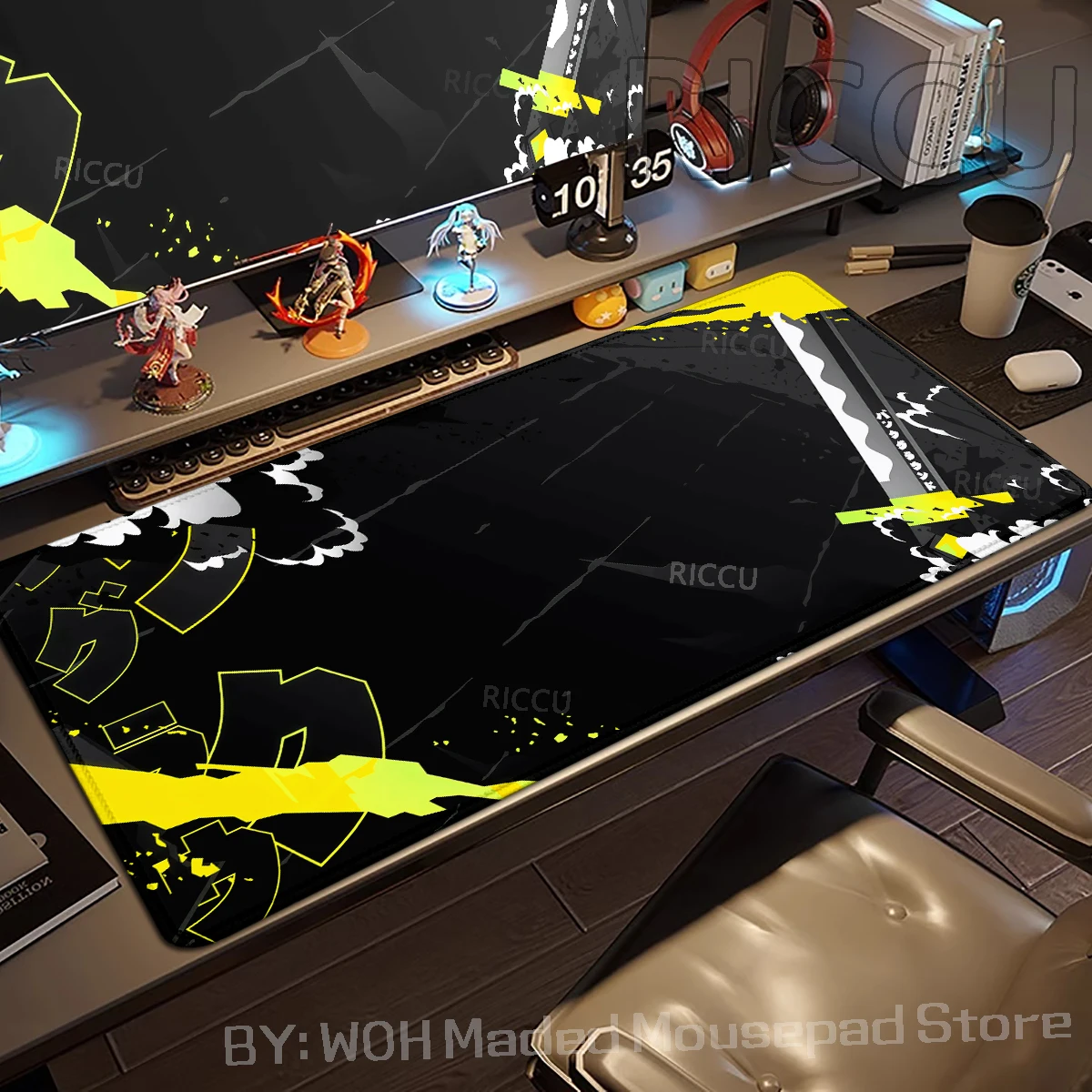 Japanese Samurai Katana Mouse Pad Aesthetic Gaming Desk Accessories Laptop Accessories E-Sports Keyboard Mat Gamer Extended Rug