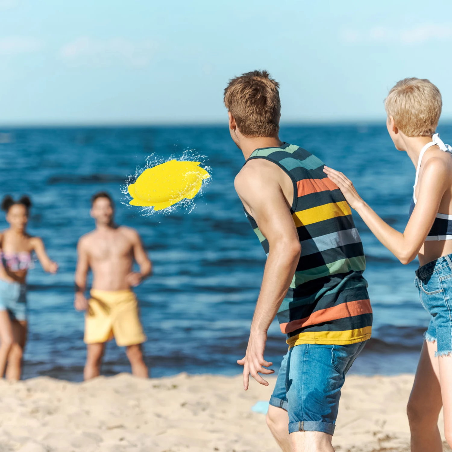 Sprinklers de silicone macio para pai e filho, jogos aquáticos, brinquedos com alta elasticidade, brinquedos de praia