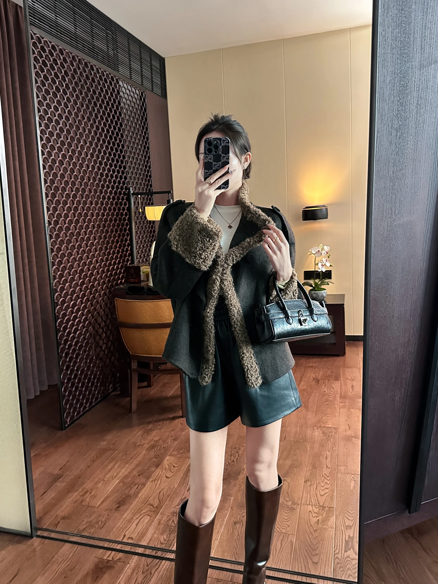 

You See Retro High Twist Ultra Fine Wool ort Jaet Women's Winter Coat with Collar Splicing Commute Sle Stand Fit