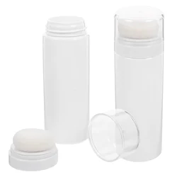 2 Pcs Baby Powder Baby Talcum Powder Bottle Gifts for New Mom Portable Puff Storage Body Holder