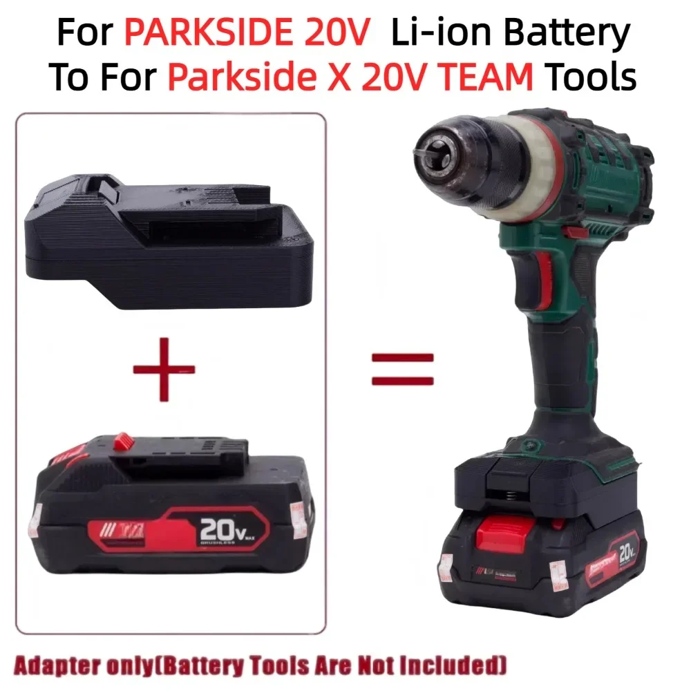 For PARKSIDE 20V Lithium Ion for Parkside X 20V TEAM Cordless Drill Tools Accessory Battery Adapter/Converter（Adapters Only）