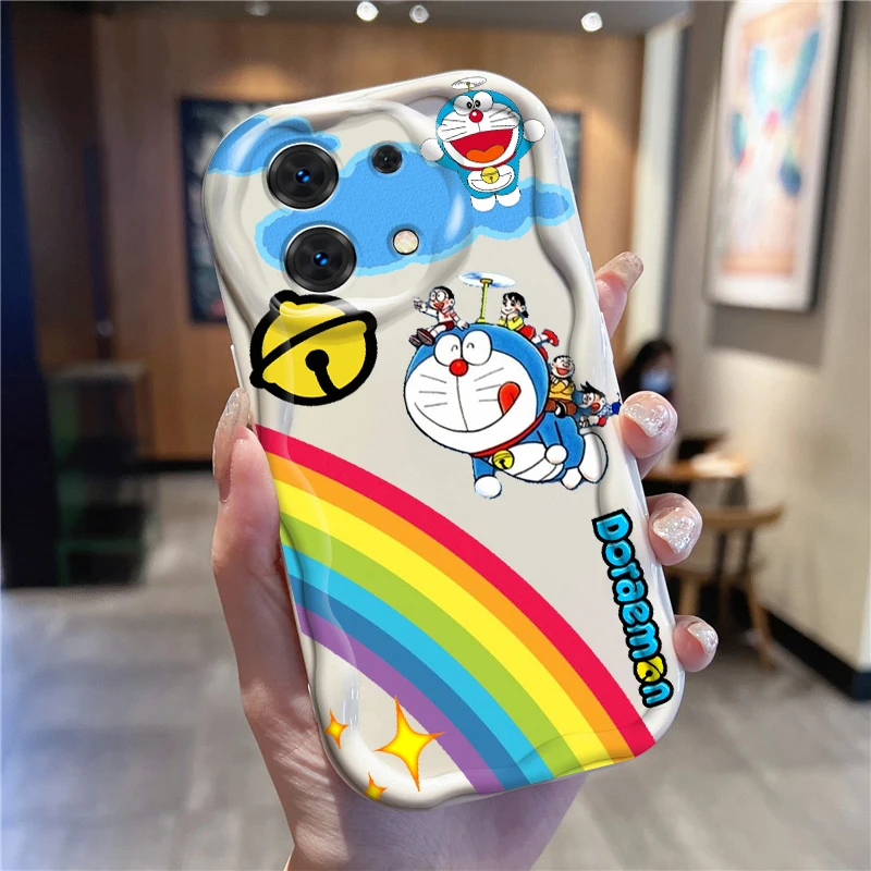 D-Doraemons Cute Cartoon Art For Xiaomi Redmi Note 13 12 12S 11S 11 10 9 8 10A 9C 9T Pro Plus 5G Wave Oil Funda Phone Case