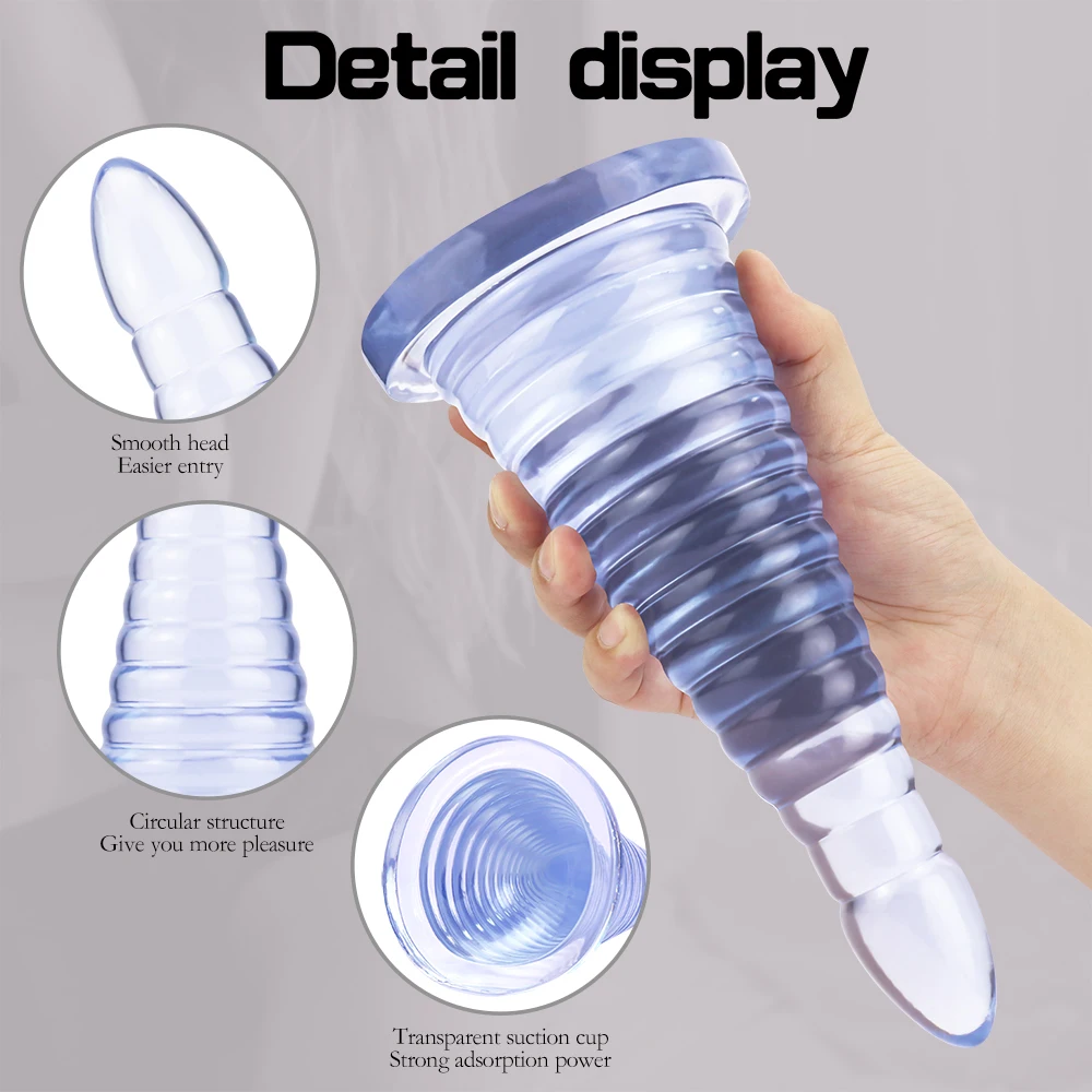 8cm Oversize Large Anal Butt Plug Threaded Huge Anal Dildo Anus ButtPlug Expansion Masturbator Prostate Massager for Man Sex Toy