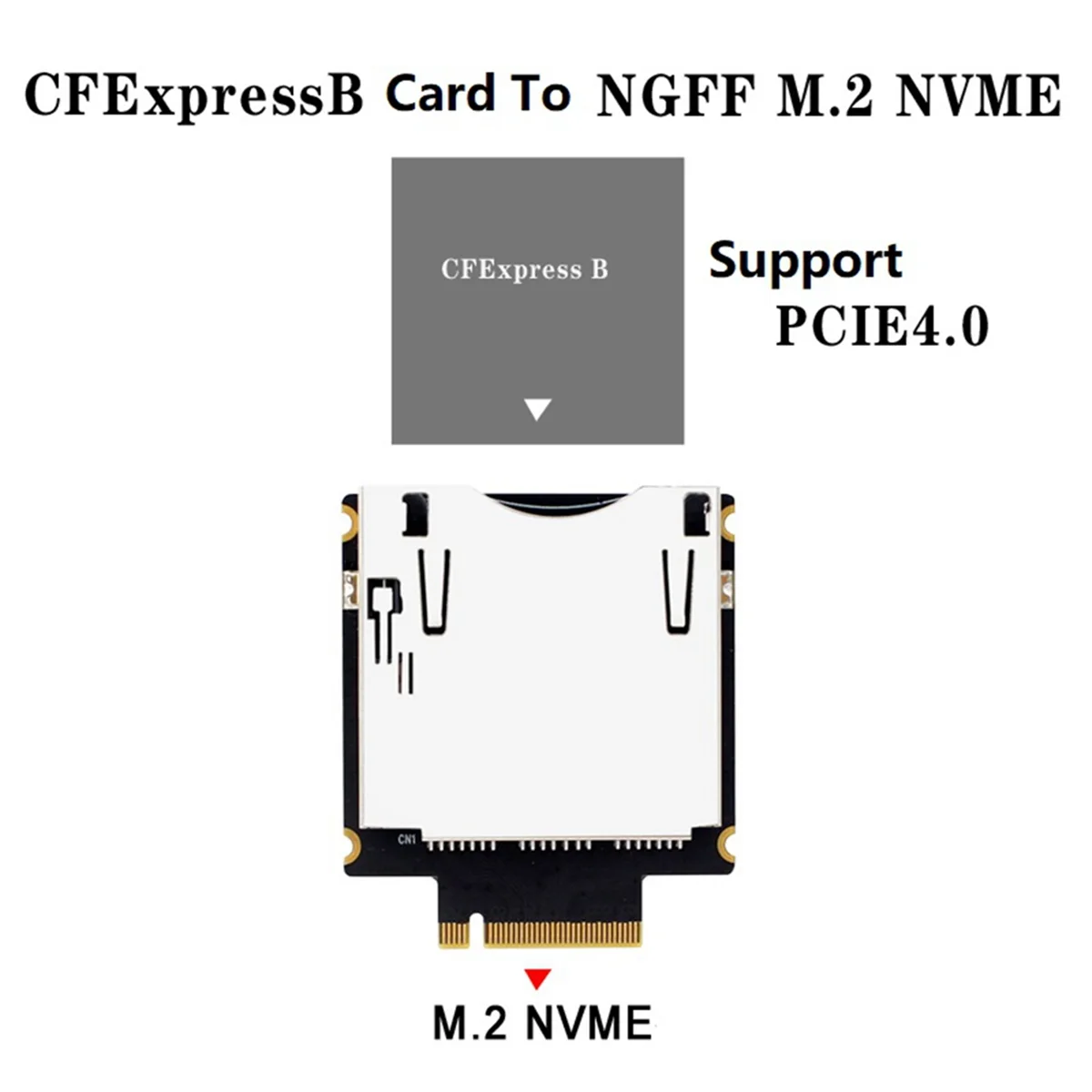 CFexpress tipo B a NGFF M2 Mkey Nvme Extension Adapter Card Support PCIe 3.0 4.0 X2