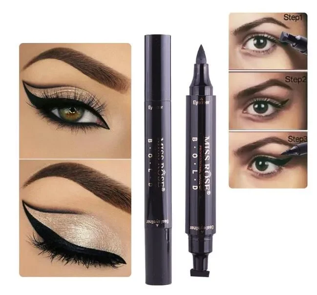 1 Stück Hot Make Up Ultimate Black Liquid Eyeliner – Langanhaltender, wasserfester Eyeliner-Stift – Kosmetik-Werkzeug_voghion.com