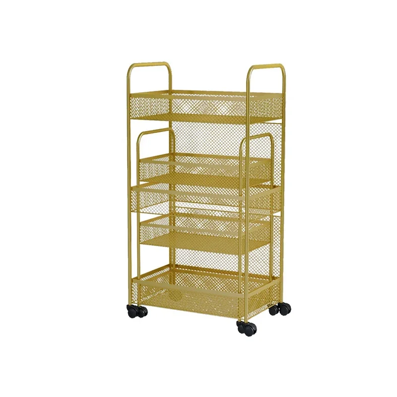Salon Rolling Cart Portable Beaut/y Storage Trolley for Nail Hair Tattoo Tools 3-Tier Metal  MobileOrganizer Salon Trolley