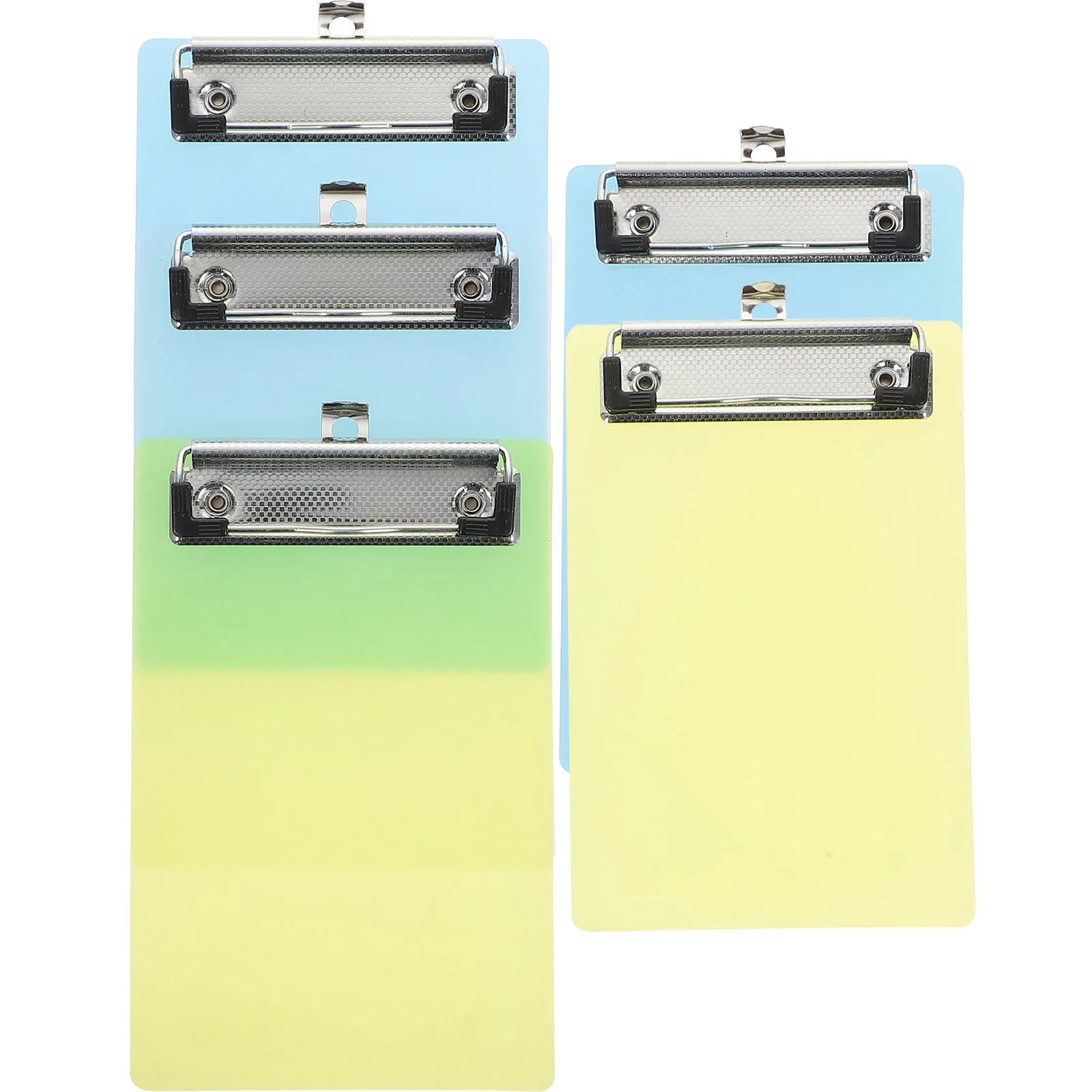 

5pcs A6 Clipboard Plastic Writing Pad Memo Clip Board File Folders Document Holders Office School Stationery Random Color