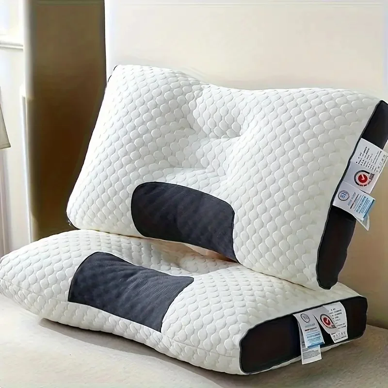 2 Stück Bequemes Nackenstützkissen | Ergonomisches Schlafkissen | Hochwertiger Kissenkern - Kissen für Bettwäsche 74 x 47 cm