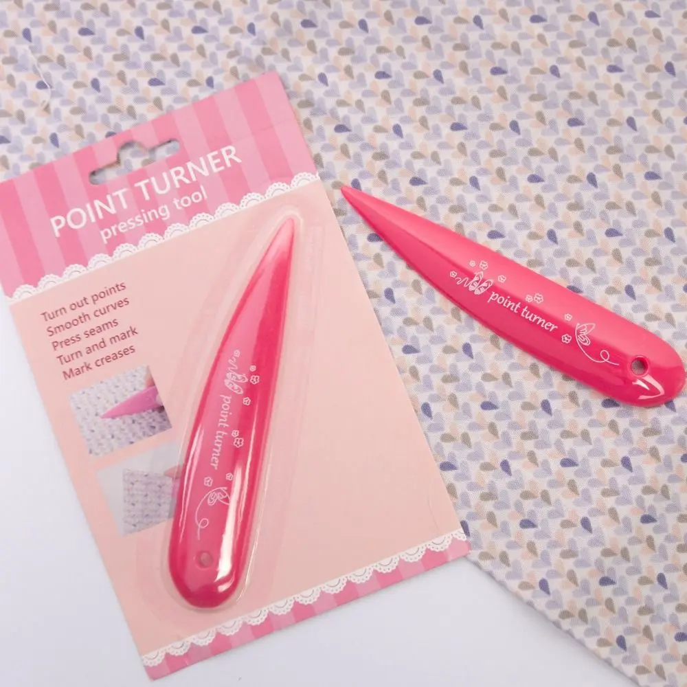 Marcadores de tela a medida 3 en 1 portátiles, marcador de tela de costura rosa DIY, Mini herramienta ligera para dobras de borde de costura, accesorios de costura