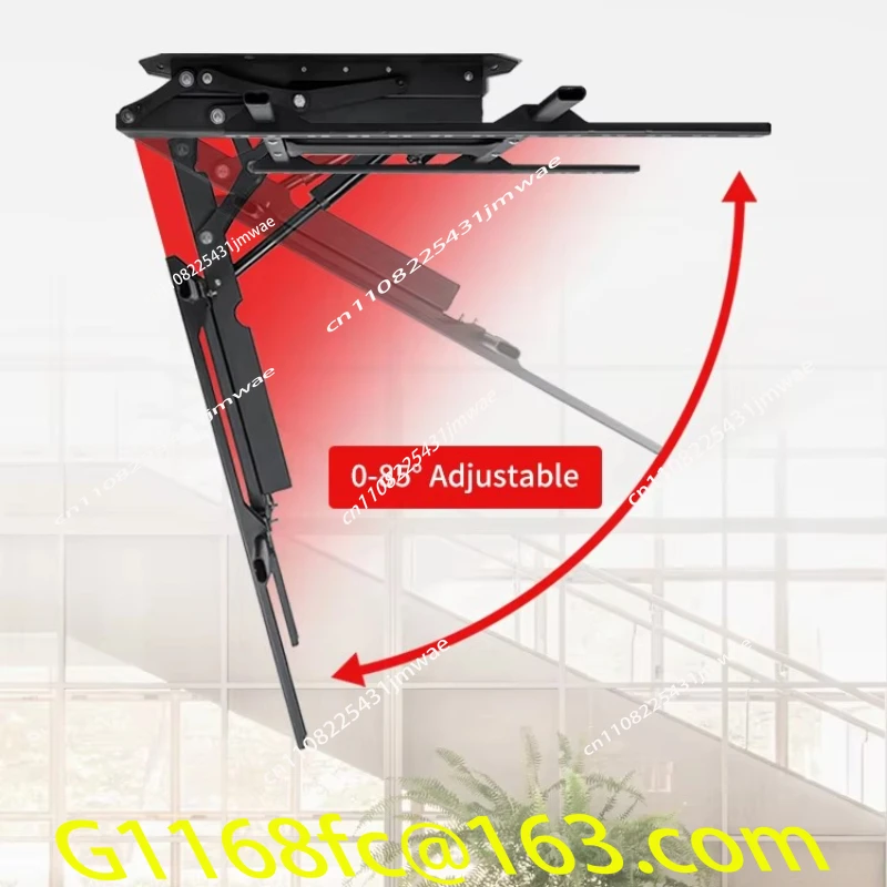 Electric Pull-down Ceiling TV Lift, Electric Sliding Flip Pop-up TV Stand, Intelligent Conference Room 32-85 Inches