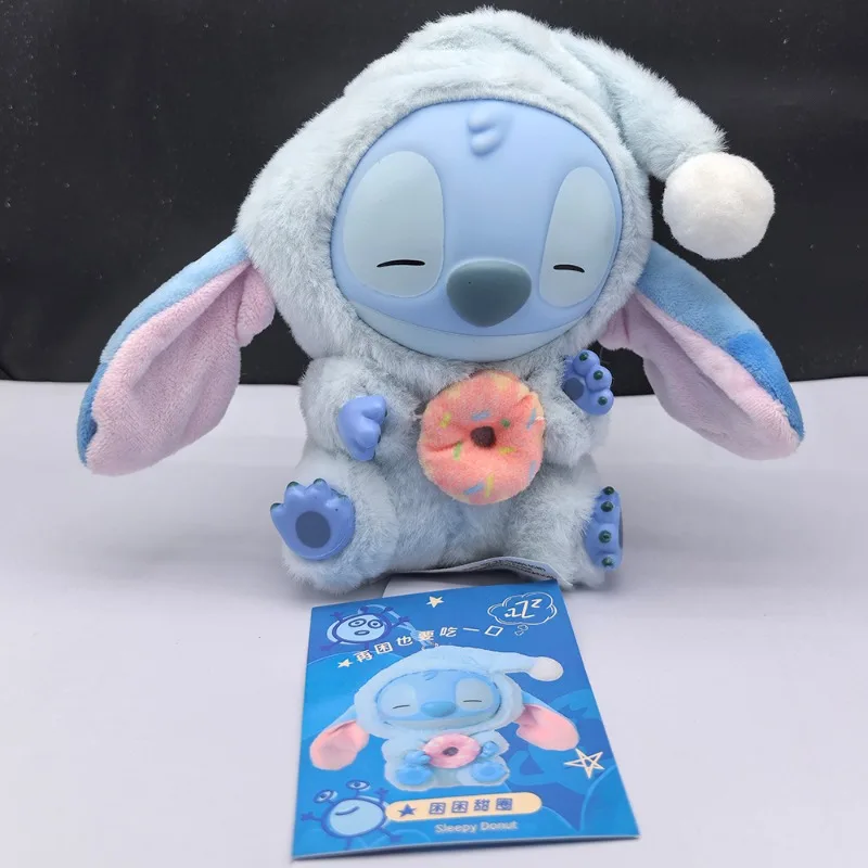Nuevo Stitch Eat Some Thing Before Sleep Series, caja ciega de vinilo, bolsa colgante de felpa, bonita muñeca, caja misteriosa, juguete, regalo para adultos