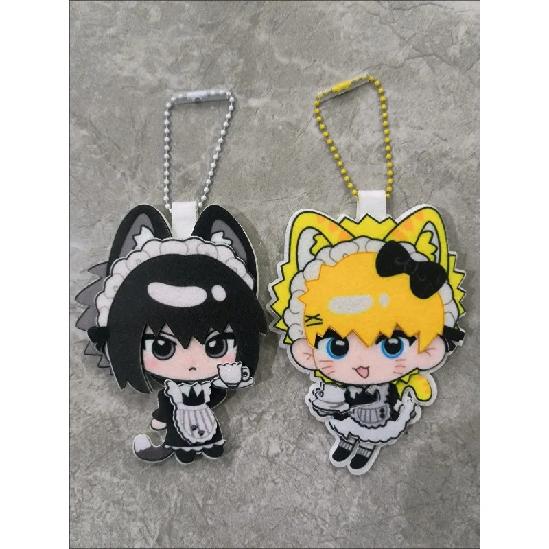 

Naruto Shippuden Non-woven Pendants Uzumaki Naruto & Sasuke Backpack Handmade Decor Perfect Birthday Gift for Anime Con Lovers