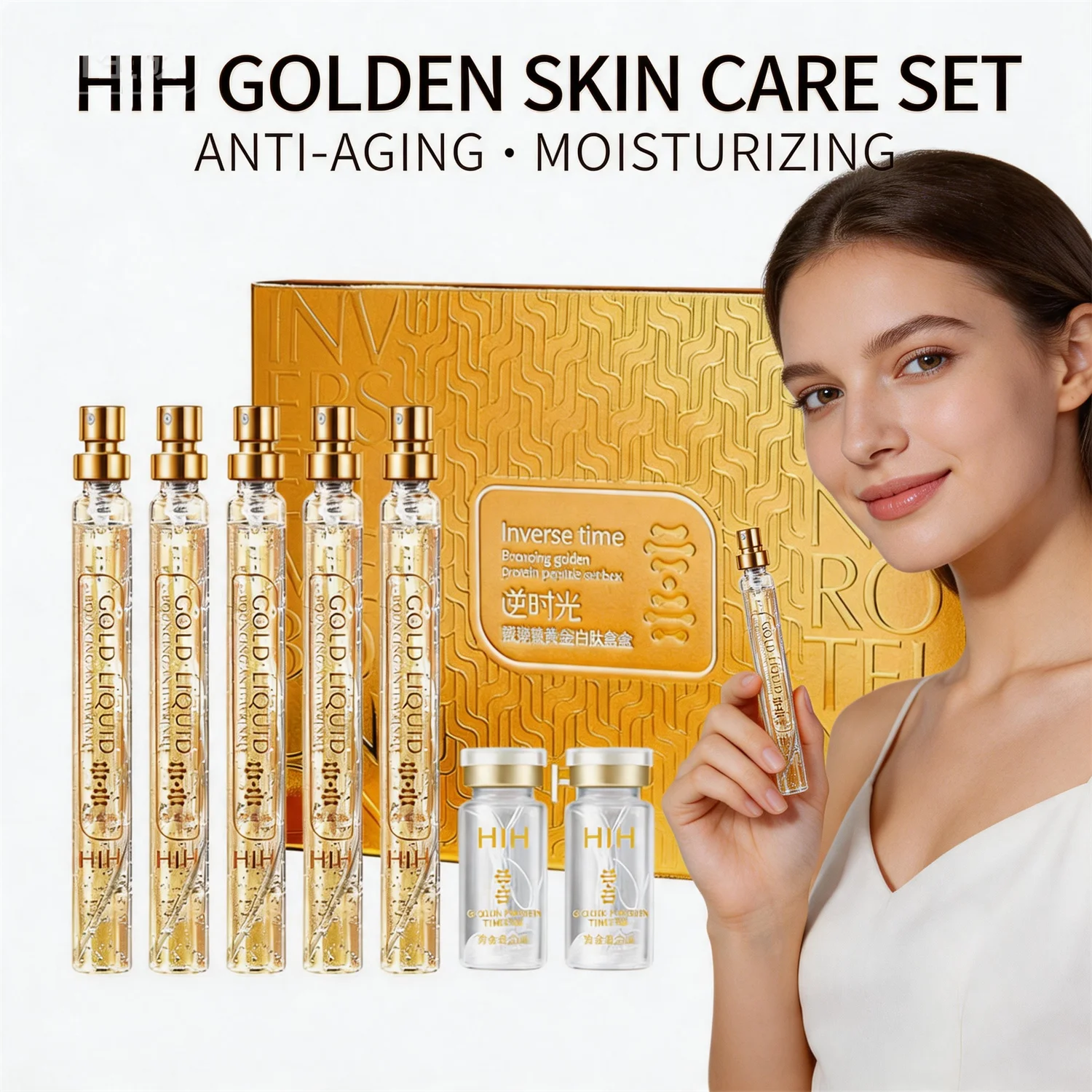 

Collagen 4k Gold Serum Hydrating Protein Thread Lifting Set Face Filler Absorbable Moisturizing Protein Smoothing Firming