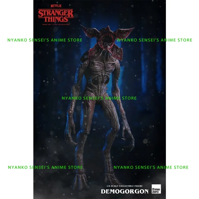 متوفر في المخزون Threezero Stranger Things Demogorgon 1/6 مقياس جامع عمل الشكل نماذج أنيمي لعبة دمية هدية هواية 3Z0263