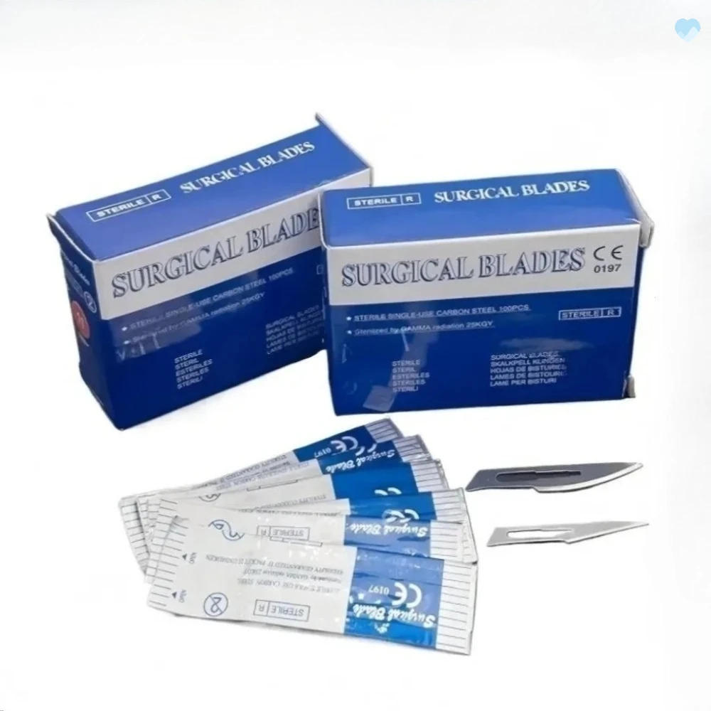 Sterile Scalpel Blades #11 #23 Carbon Stainless Steel Individually Packed