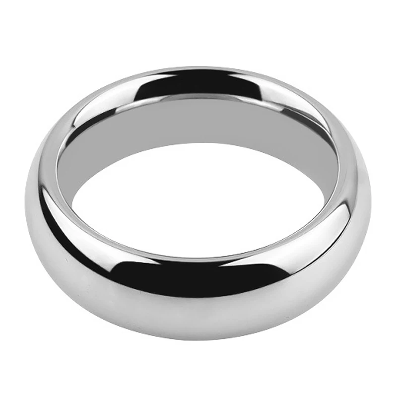 Cock Ring Stainless Steel Metal Scrotal Restraints Glans Penis Men\'S Testicular Weight-Locked Sperm Ring Training Sex Supplies