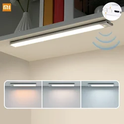 Xiaomi Night Light Motion Sensor LED USB Rechargeable 1000mAh Battery Cabinet  Lamp 3 Colors Dimming For Bedroom Kitchen Light