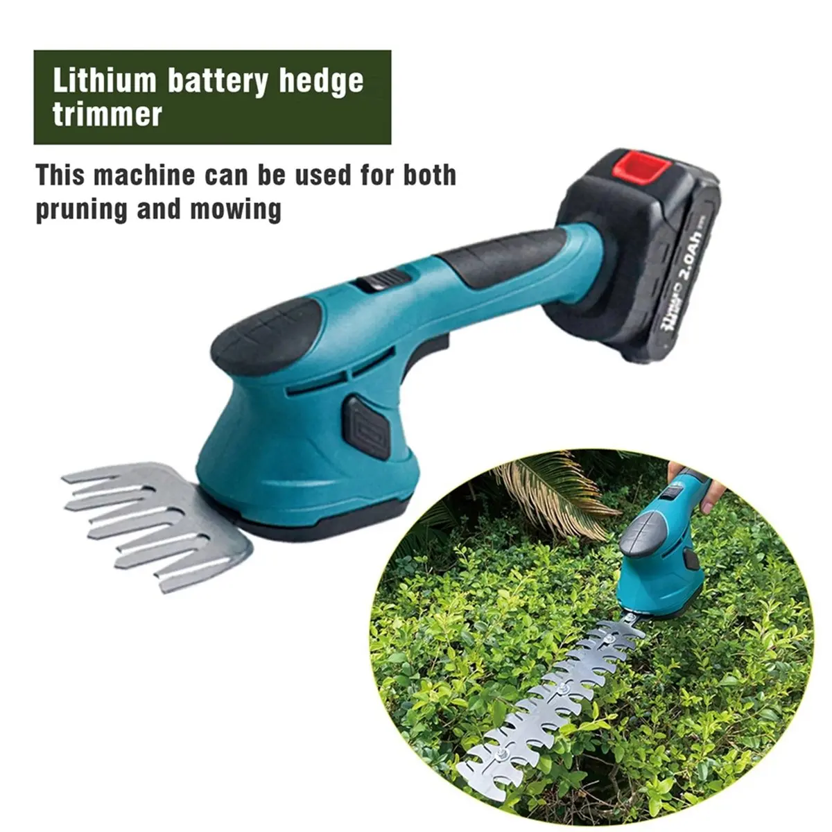 Budget-Friendly-Cordless Electric Hedge Trimmer & Shrub Pruner Compatible for 18V Battery