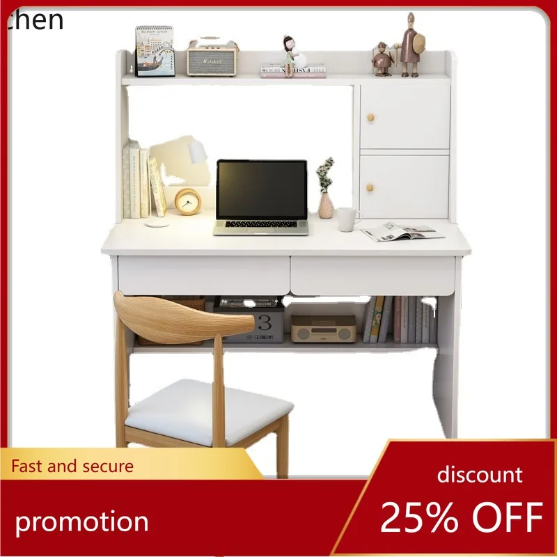 PYH Bookshelf Integrated  and Chair Set Simple Computer  Desktop Home Bedroom Student Study Writing Small