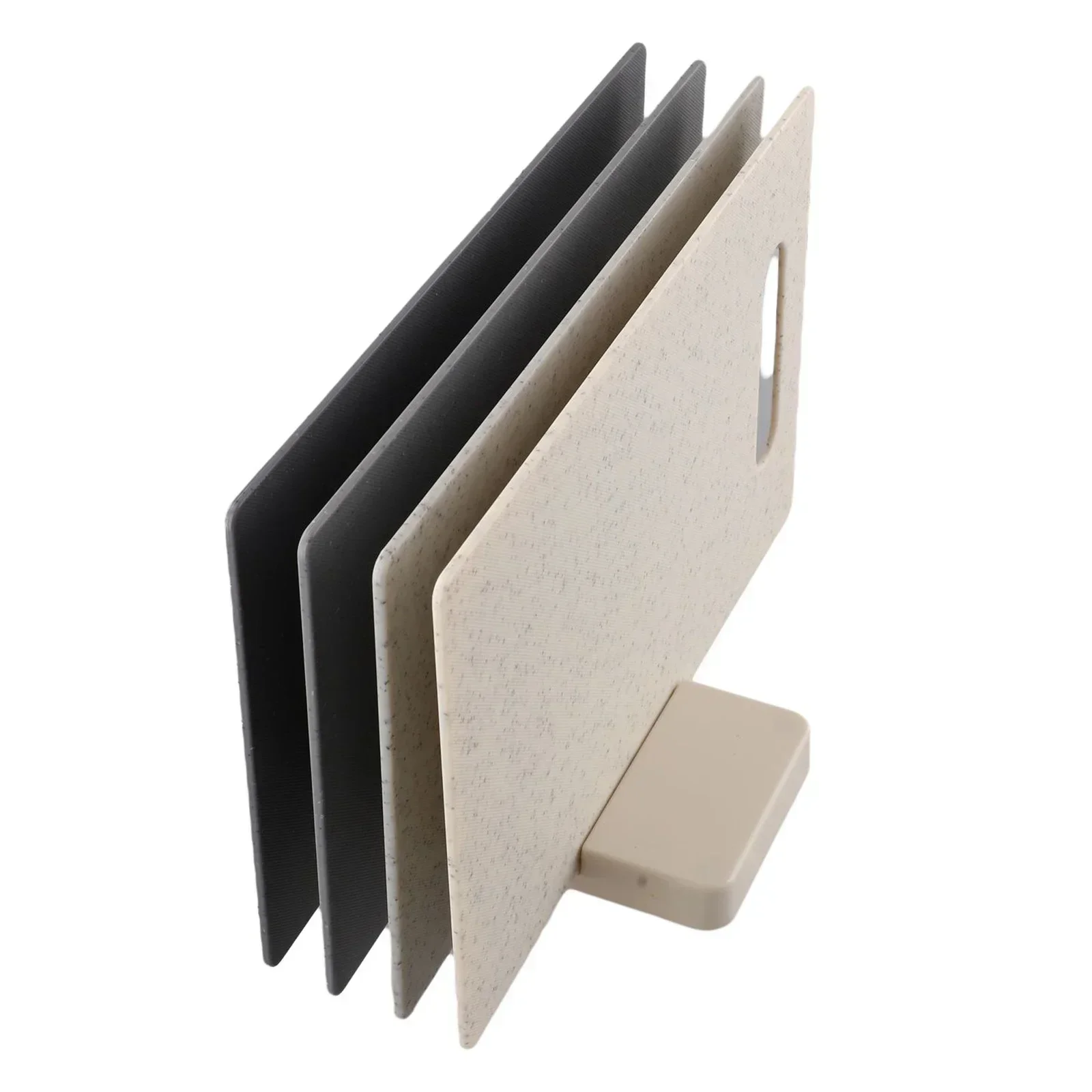 

4pcs/Set Cutting Board Chopping Block Set With Stand Holder Storage Non-Slip 28.3*18.5cm Kitchen Knives Accessories