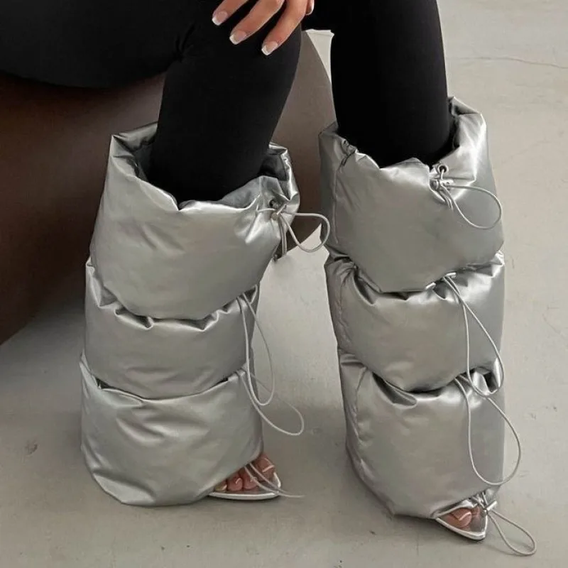 

Американский зимний толстый хлопковый чехол для носков, противоскользящий защитный чехол для ног из хлопка с завязками для милых девочек, ветрозащитный и холодный