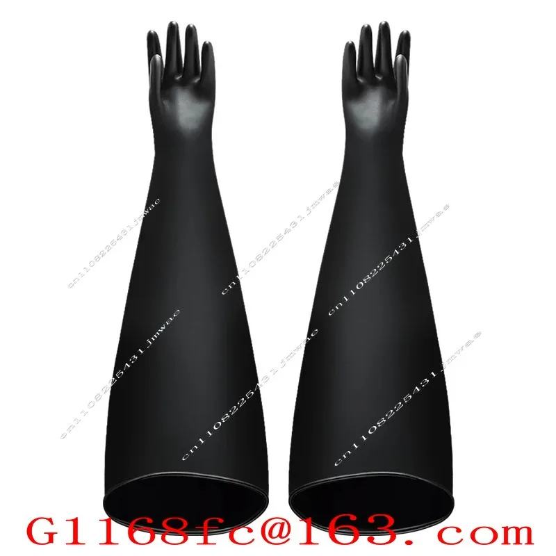 8B1532 Gloves Experimental Operation Box Anaerobic Box Gloves Butyl Rubber Long Arm Gloves