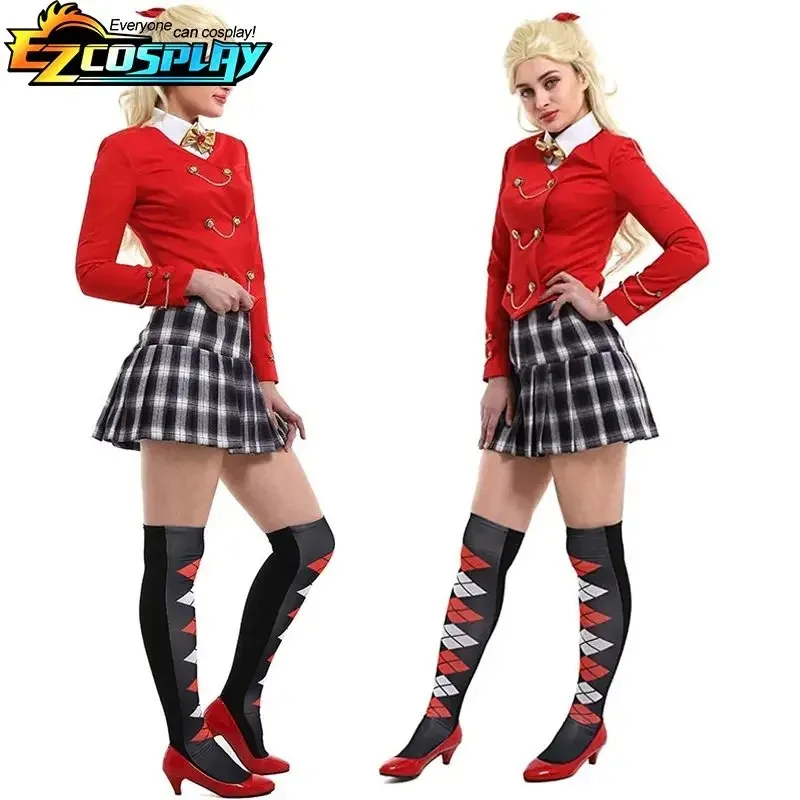 

COSda@Heathers The Musical Rock Musical Veronica Sawyer Stage School Dress Blue Halloween Cosplay Costume SuitCOSda@