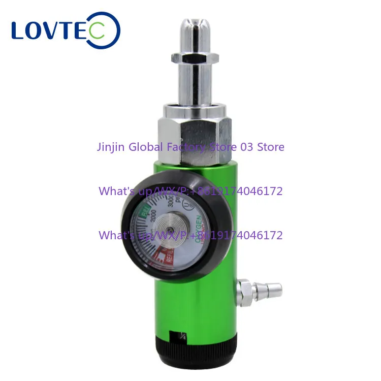 

CGA540 pressure reducer, optional flow connector, non-ozone