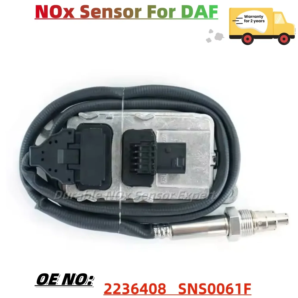 NOx Sensor 2236408, SNS0061F A3C04720200‑01 2293965, 24V Nitrogen Oxygen Sensor, Fit for DAF CF XF XG Euro6 Heavy‑Duty Truck