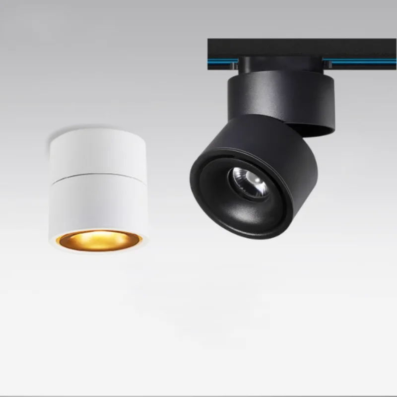 

led track spotlights Shop clothing store living room commercial home background wall can spiral track lights