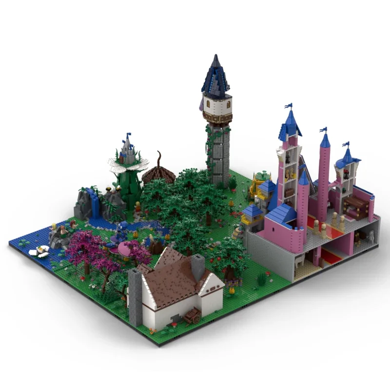 symoc Classic fairy tale theme block kit Create bastion building Featured ancient castle modular Playground toy Amusement park