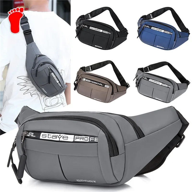 

2024 New Men'S Sport Waist Pack Men Crossbody Bag Wallet Belt Bags Travel Phone Holders Outdoor Sport Bag For Men New