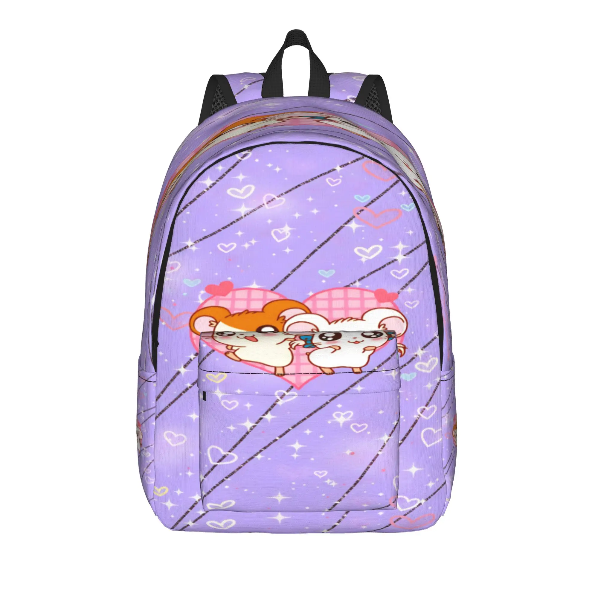 

Hamutaro Backpack Trekking Backpacks Unisex Design Pattern High School Bags Stylish Rucksack