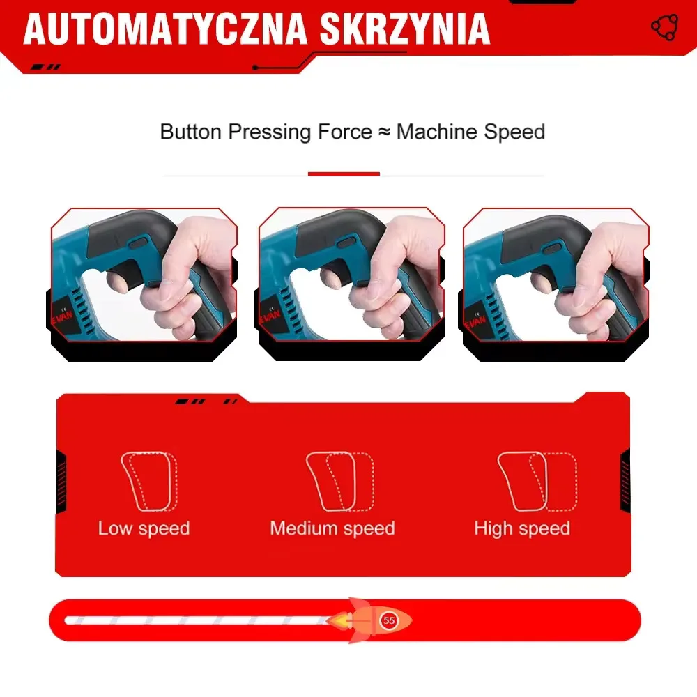 Scie alternative électrique sans fil, scie multifonction aste, outils de coupe du métal et du bois, batterie Makita 18V, 10000 éventuelles M