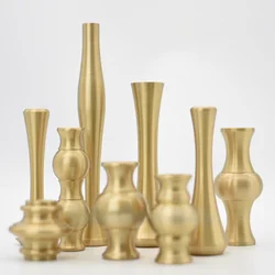 Pure brass M10 inner tooth tube table lamp column floor light body bamboo shape joint connector DIY lighting fixture accessories