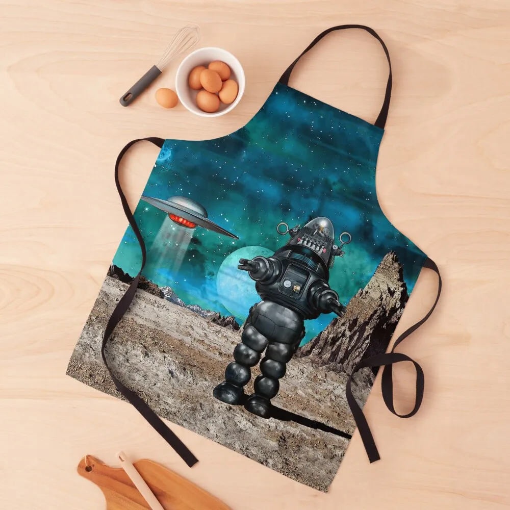 

Forbidden Planet, original new design poster Apron Waterproof Kitchen Woman Womens Dresses Kitchen Tools For Nail Stylist Apron