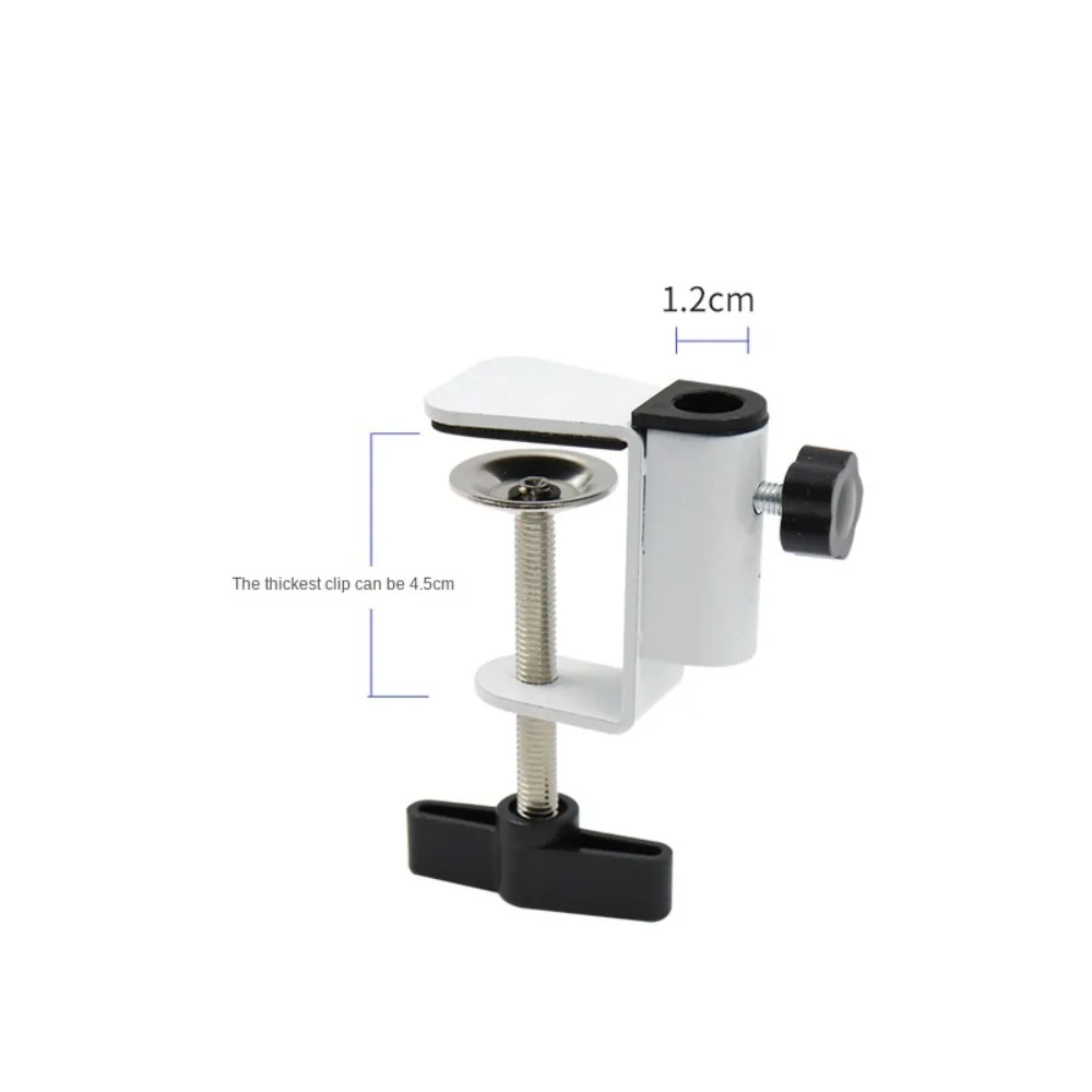 High Quality Metal Bracket Clamp Plastic Black White Desk Lamp Clip Mounting Fittings Universal