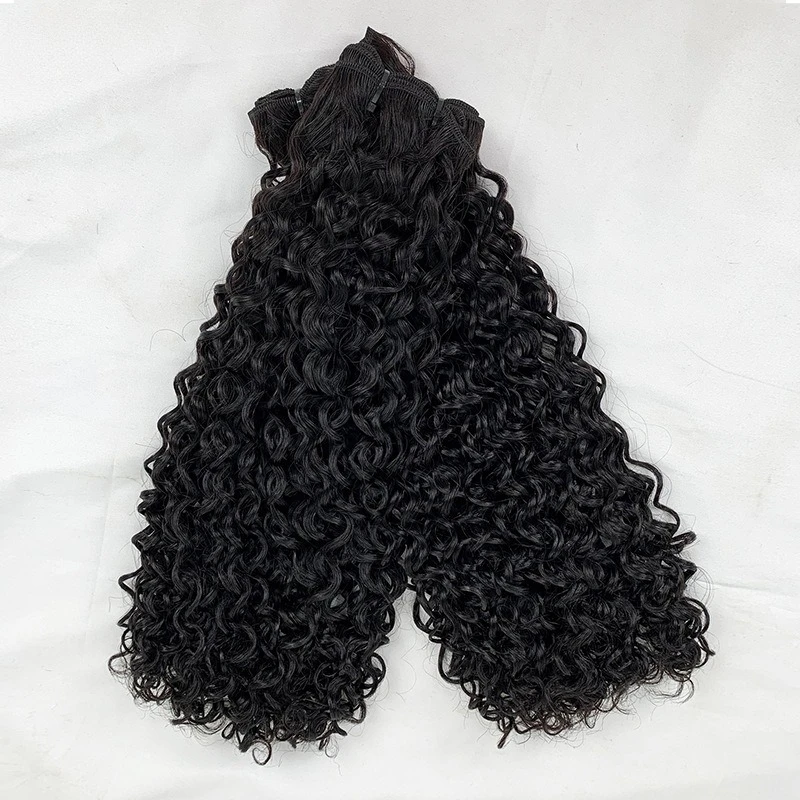 1/2/3 قطعة مستقيم الجسم عميق مجعد مزدوج تعادل عذراء الشعر البشري حزم الفيتنامية اللون الطبيعي حزم الشعر 100 جرام/قطعة