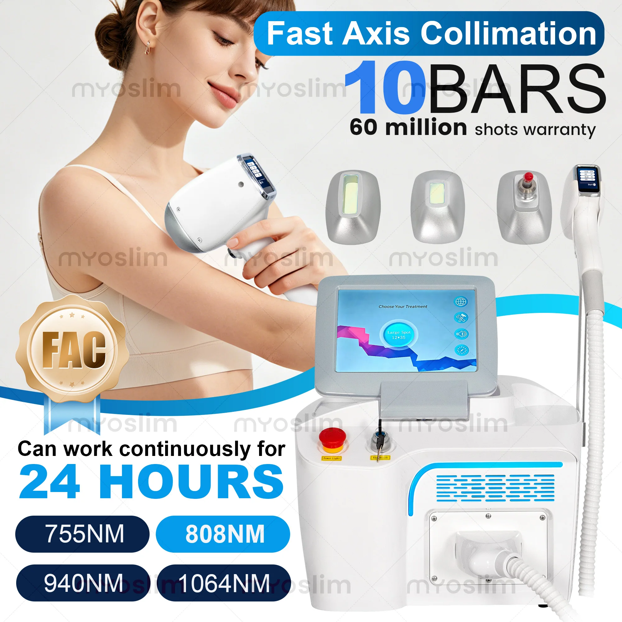 Hair Care Or Haircare - 808nm Diode Hair Removal Machine FAC