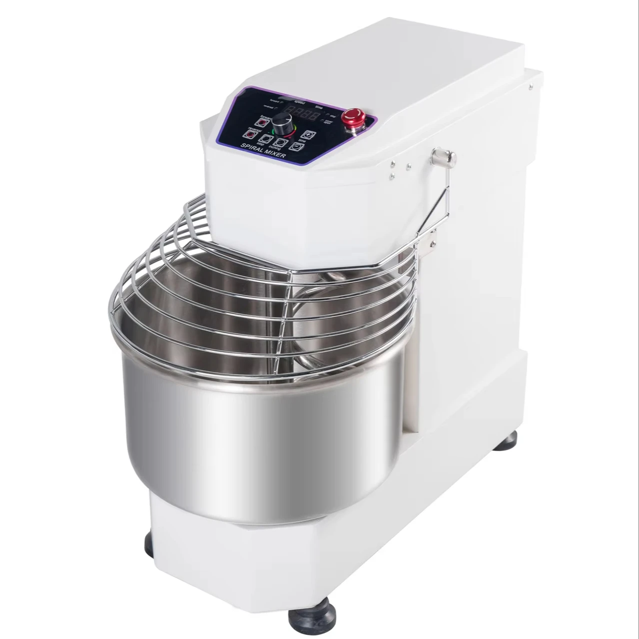 20L Commercial Spiral Dough Mixer 110V 220V 8kg Flour Capacity Bakery Bread Pizza Mixer