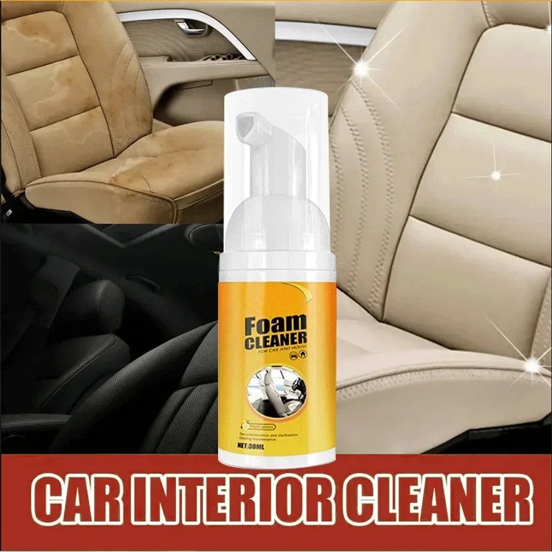 

Foamy Car Interior Leather Wash Multi-Purpose Cleaner Tools Car Restorer Strong Decontamination Sofas Kitchen Shoes Car Wash