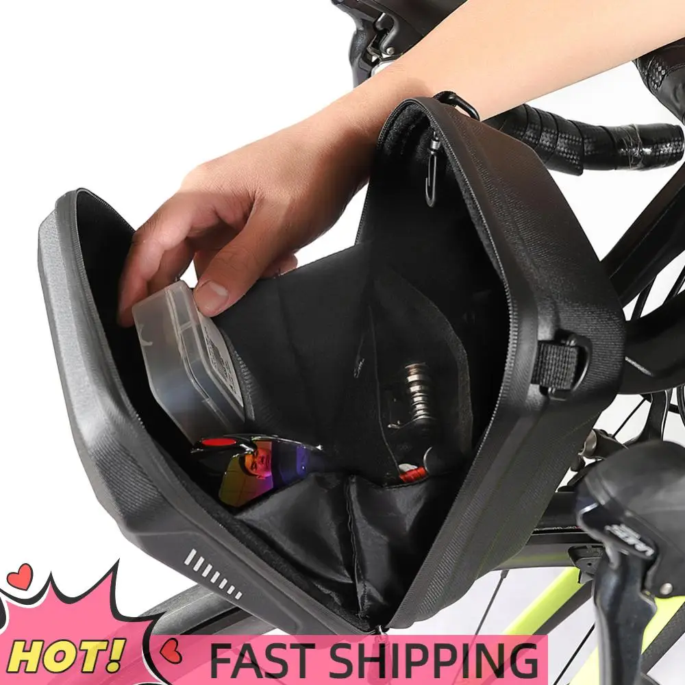 

Bicycle Handlebar Head Bags Mountain MTB Road Bike Hard Shell Phone Case Electric Scooter Pouch for Cycling Riding