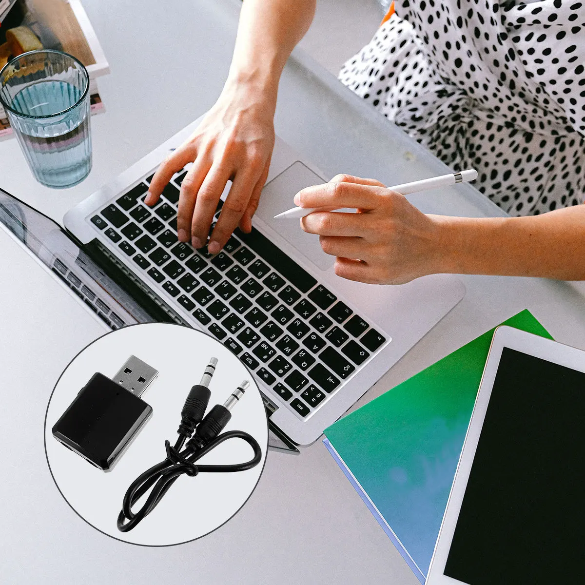 

Adapter Usb 5.0 Wireless Audio Receiver For Computer Laptop Cd Player Smartphone Mp3 Stereo 3 In 1 Mode Tx Rx