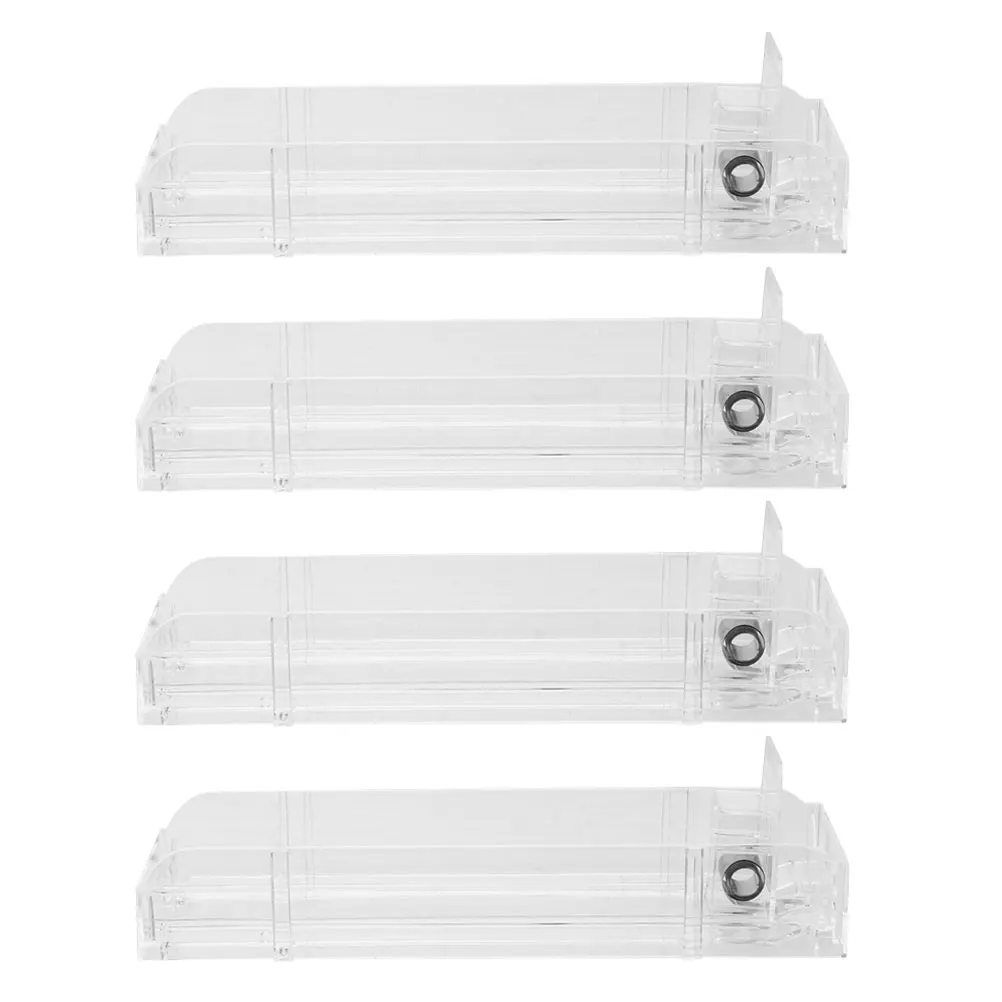 

4 Pcs Auto Cigarette Rack Pusher Organizer Display Shelf Store Case Plastic Showcases Saving Cigarette Holder