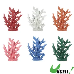 UXCELL Artificial Coral Decorations Fish Tank Coral for Aquarium Resin Coral Ornaments Simulation Undersea Water Plants