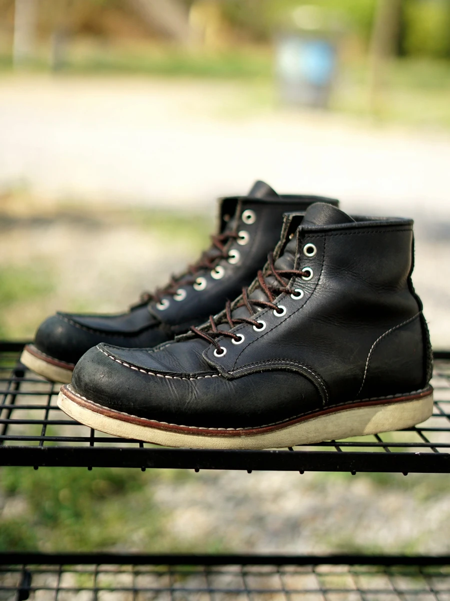 Retro Work Boots Men's Fashion Motorcycle Boots Genuine Leather  Shoes New Model Youth Trend  Color Rubber Sole