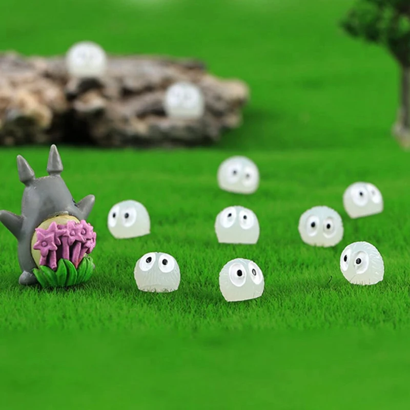 تماثيل حديقة بومة صغيرة ، منمنمات ، ديكور حيوانات ، توهج في الظلام ، حديقة ، دجاج عيد الفصح