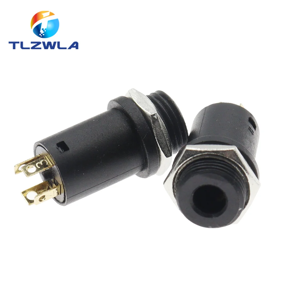 5PCS 3.5mm 4 Channel Female Headphone Stereo Jack Panel Mount Connector Audio Video Vertical Socket Gold Plated High Quality